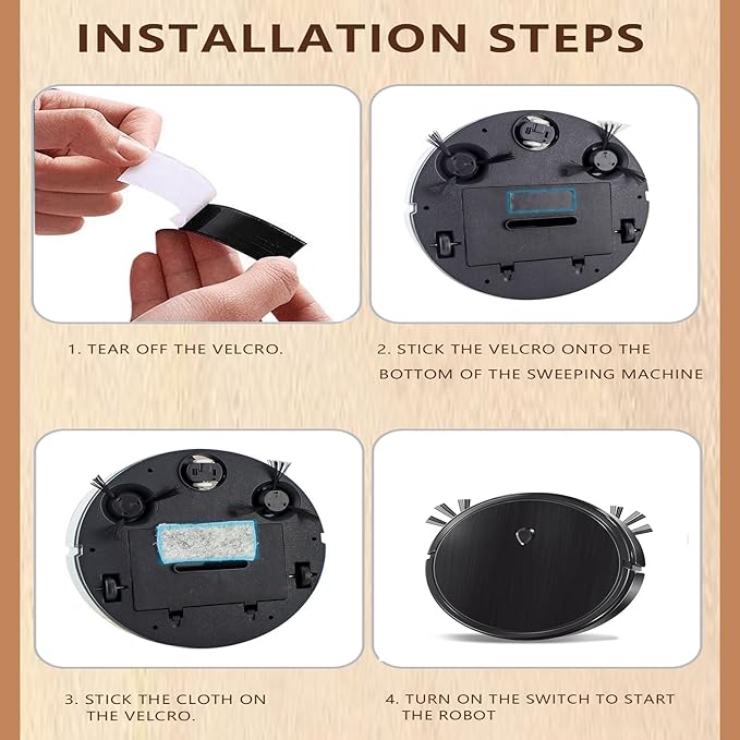 Robot Vacuum and Mop,Robotic Vacuum Cleaner,Featuring a 3-in-1 Comprehensive Cleaning System That vacuums and mops,Tangle-Free Design,Obstacle Avoidance,Ideal for Hard Floor,Pet Hair, Carpet.