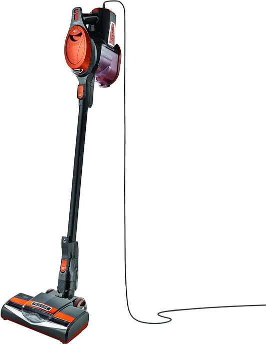 Shark Rocket HV302 Ultra-Light Corded Bagless Vacuum for Carpet and Hard Floor Cleaning with Swivel Steering, Orange (Renewed)