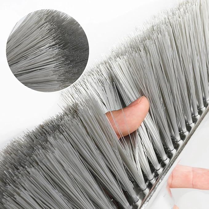 Indoor Soft Bristles Angle Sweeping Broom with Long Handle for Kitchen Hardwood Floor Cleaning (Broom)