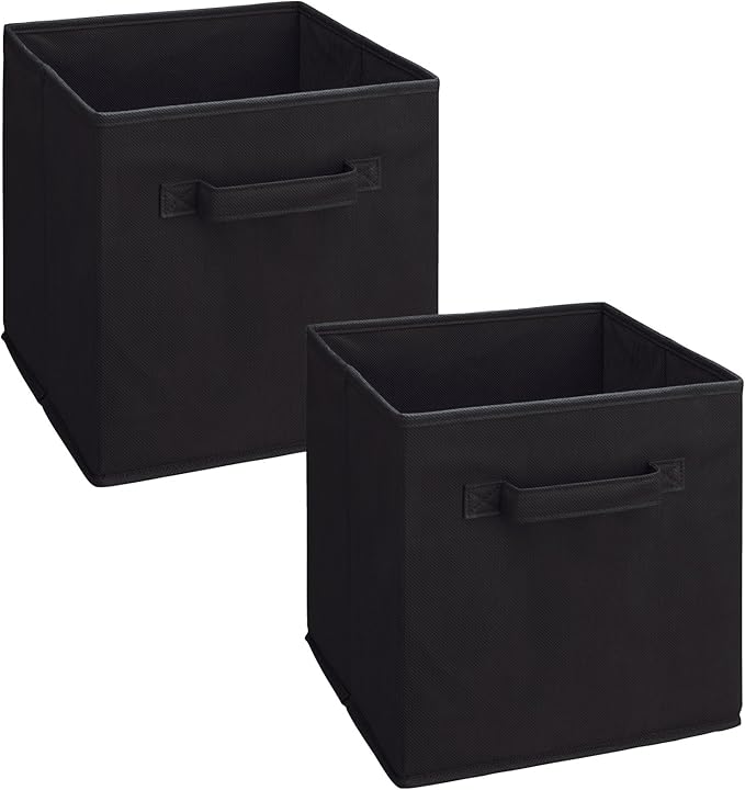 ClosetMaid 3784 Cubeicals Fabric Drawer, Black, 2-Pack