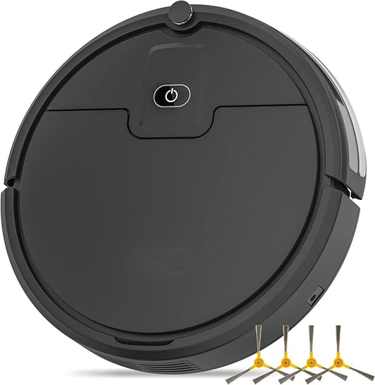 Robot Vacuum Cleaner,2900Pa Powerful Suction Robot Vacuums with Self-Charging,150Mins,Tangle-Free Robotic Vacuums Cleaner, Low Noise, Ideal for Hard Floor, Low-Pile Carpets & Pet Hair