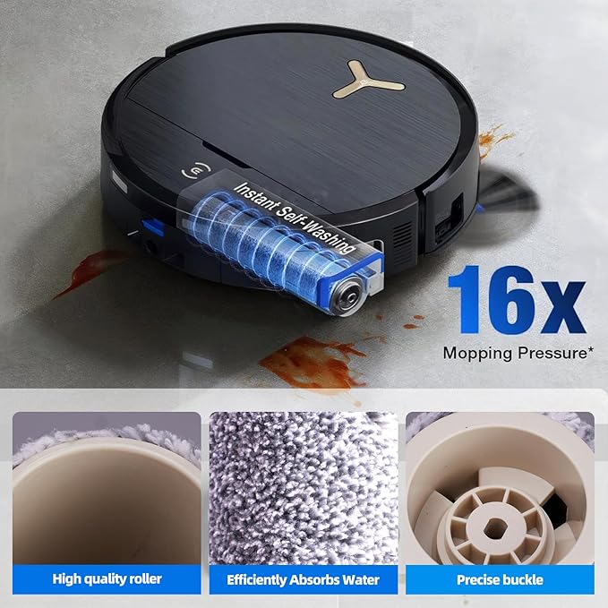 22 Pack Accessories Kit for ECOVACS DEEBOT X9 PRO Omni / X9 PRO Robot Vacuum, Replacement 2 Anti Tangle Main Brush 2 Roller Mop 6 Dust Bags 6 Sidebrush 4 Filter 1 Cleaning Brush 1 Screwdriver