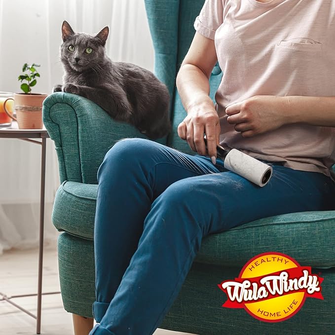 WulaWindy Lint Roller for Pet Hair, Extra Sticky Lint Rollers Pet Hair Remover for Clothes, Work Great on Pet Hair Value Pack (4 Pack) (6 Pack)