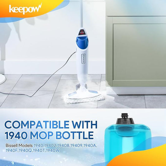 KEEPOW Steam Mop Replacement Parts 1940 Water Tank Caps and Insert Assembly for Bissell Powerfresh 19404 19402 19408 19409 1940A 1940F 1940Q 1940T 1940W B0006 Models 203-8413 2+1 Pack