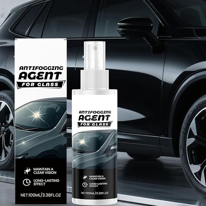 Anti Fog Spray For Glasses - Long-lasting 100ml Auto Defogger - Lens Spray, Car Window Cleaner For Glass Mirrors Trucks Pickups SUVs Bicycle Helmets Truck RV Camping Daily Adventure Vehicle