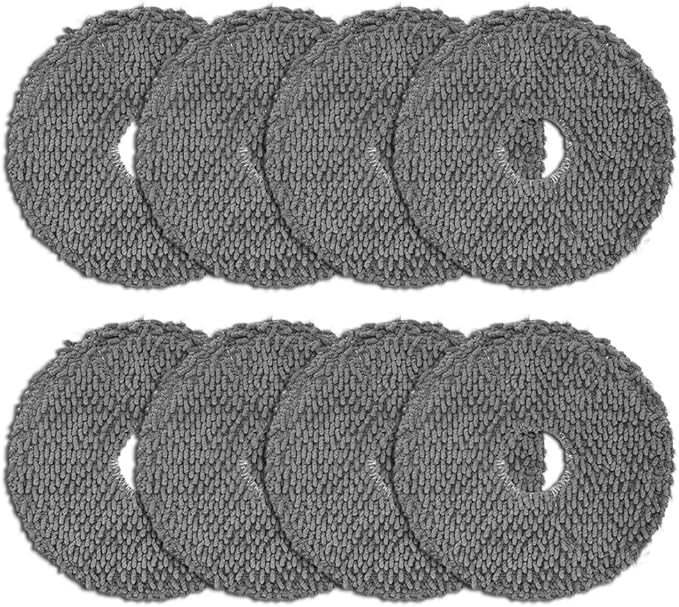 8 Pack Mop Pads for iRobot Roomba Plus 405 Combo/505 Combo Robot Vacuum Cleaner, Spin Cleaning Pads Replacement Parts Accessories Set