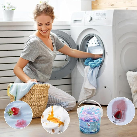 Laundry Detergent Pods, 40 Pieces Fabric Softening Tablets, Improved Cleaning Power, Washing Machine Laundry Pods, Deep Cleaning La-undry Color Protection, Powerful Stain Remover Solution