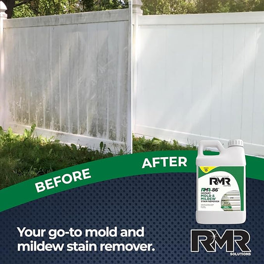 RMR-86 Instant Mold Stain and Mildew Stain Remover Spray - Scrub Free Formula, 2.5 Gallon (320 Fl Oz)
