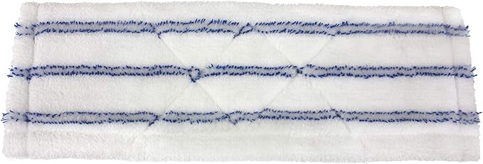 Mr. Clean Microfiber Wet/Dry Mop Machine-Washable Refill Head, White/Blue