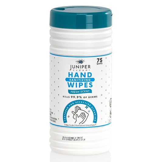 6 Pack Canister Hand Sanitizing Wipes, 450 Count Canister Disposable Hand Sanitizer Wipes, Fresh Scent, Lint Free & Durable