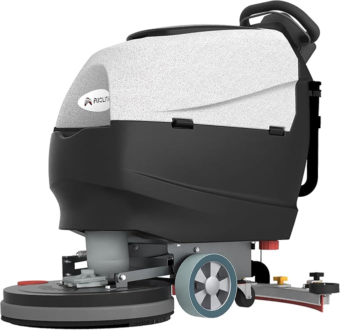 AF2013 Walk-Behind Floor Scrubber, 20" Path, 5H Runtime, 34,000 ft²/h Efficiency, Lithium Battery, Built for Long-Term Value, Lightweight & Easy to Operate, Quiet for Schools, Stores & Offices