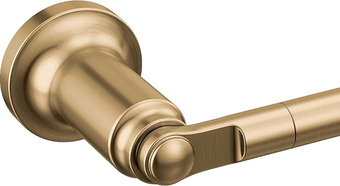 Delta Saylor (1-Pack) 8'' Towel Rack for Bathroom Champagne Bronze Towel Bar for Bathroom Wall Hand Towel Holder Rod Wall Mounted Kitchen Towel Holder 73508-CZ