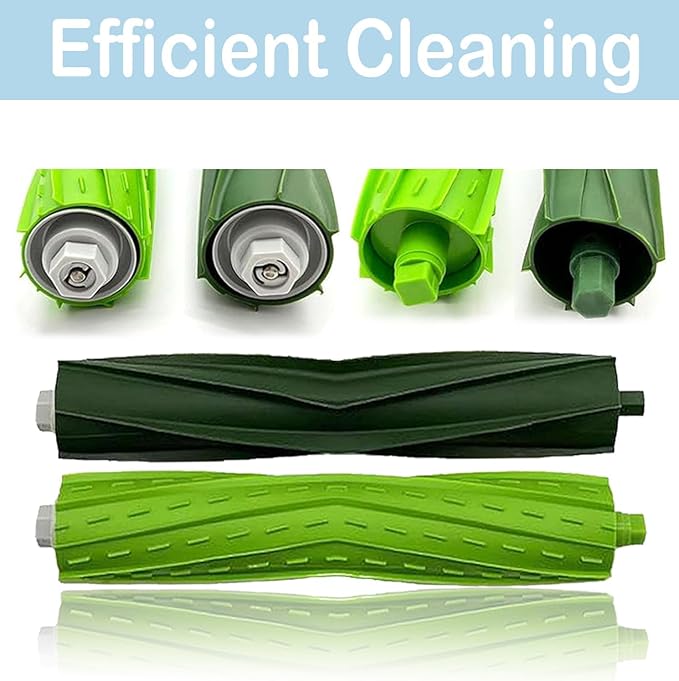 26 pack of replacement parts, Suitable for iRobot Roomba i3 i3+ i7 i7+ J7 J7+ i5 i5+ i4+ j5 j5+ i6 i8 E7 i&E&J series vacuum cleaner, 2 Set Rubber Brushes 8 filters, 8 edge brushes, 8 dust bags