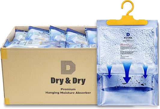 Dry & Dry 35 Pack[14 OZ] Premium Moisture Absorbers Dehumidifiers for Home Dehumidifier for Basement Dehumdifiers for Bedroom Small Dehumidifiers - Dehumidifiers Moisture Absorber