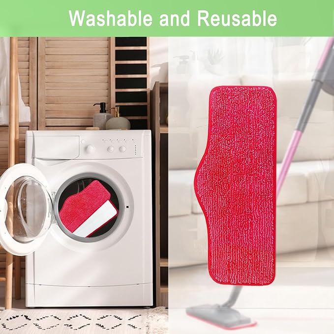 8 Pack Microfiber Replacement Steam Mop Pads Compatible for Schenley Steam Mop Cleaner, Washable and Reusable Replacement Mop Pads
