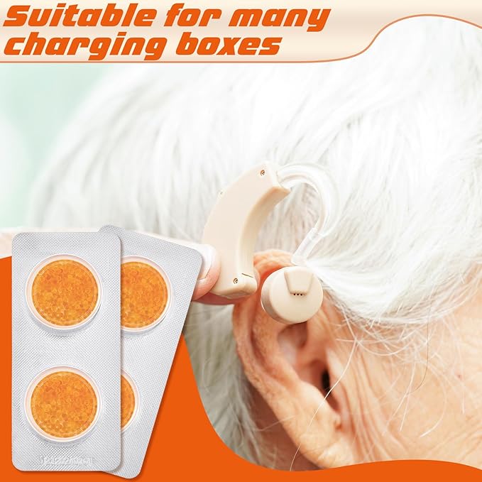 24 Pcs Hearing Aid Drying Capsules Bulk Hearing Aid Dryer Hearing Aid Dehumidifier Dryer Hearing Aid Desiccant for Hearing Aid Accessories