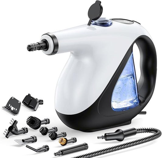 Handheld Steam Cleaner for Home 3s Instant Heat-Up No Need to Wait, Upgrade 2 LB Light Weight Easy Refill Portable Steamer Cleaner for Furniture Couch Grout Walls Kitchenware Cleaning
