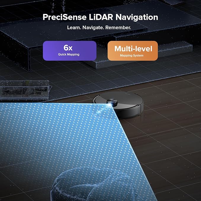 roborock Q10 S5+ Robot Vacuum and Mop, 10,000Pa Suction, Upgraded from Q8 max+, 70 Days Self-Emptying, Obstacle Avoidance, Sonic Mopping, Dual Anti-Tangle Design, Auto Mop Lifting, Ideal for Pet Hair