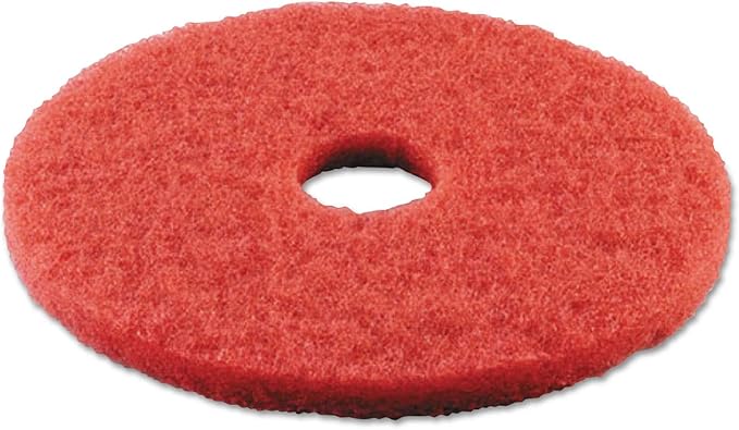 Boardwalk 4013RED Standard Floor Pads 13" dia Red 5/Carton