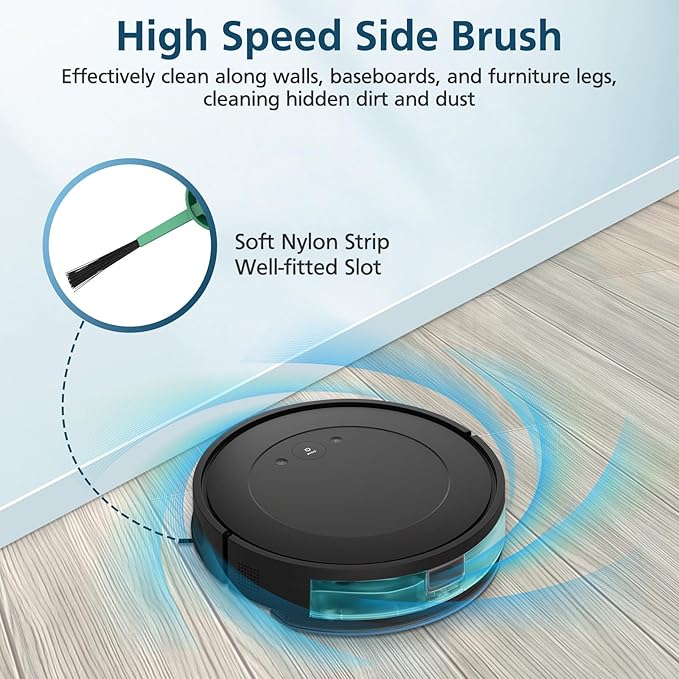 Y0140 Replacement Parts Accessories Compatible with iRobot Roomba 104/105 Vac & Combo, Y0140, Q0120, Y0110, Q011, Q0520 Robot Vacuum, 1 Roller Brush, 4 Hepa Filters, 4 Side Brush, 1 Cleaning Brushes