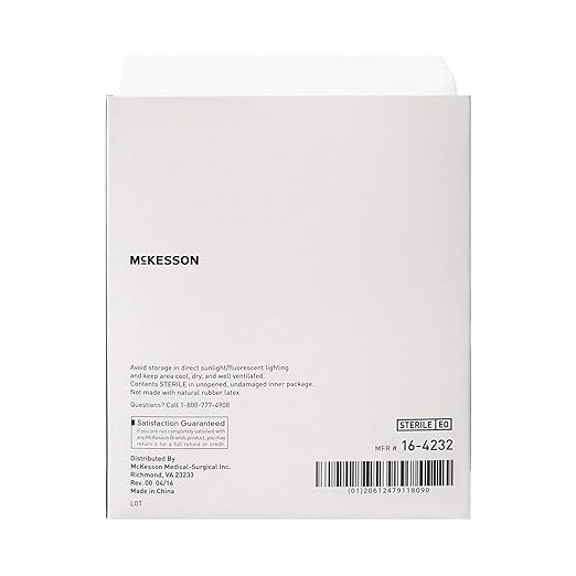 McKesson Woven Gauze Sponges, Sterile, 12-Ply, 100% Cotton, 3 in x 3 in, 40 per Pack, 1 Pack