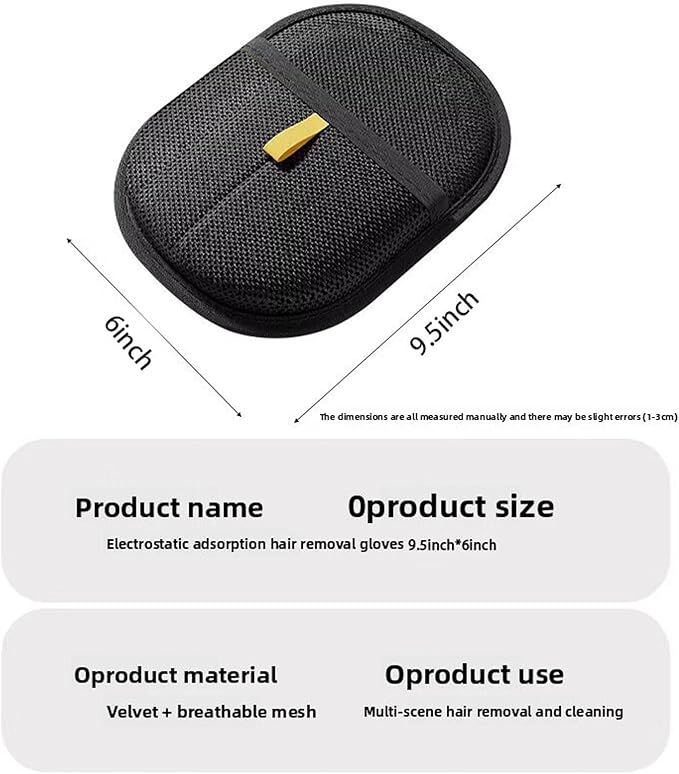 Pet Hair Removal Glove for Cats & Dogs 2025 New Electrostatic Pet Hair Remover Glove, Washable Reusable Animal Fur Removal Tool for Clothing, Couch, Carpet, Car Seat