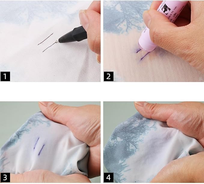 Stain Pen - Portable Stain Remover | Safe Remover Pen for Clothes | Mild Effective Tool Removing Dirt for Lipstick Ink Fabrics Couch Bag Travel Laundry