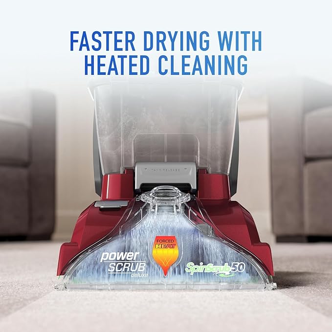 Hoover PowerScrub Deluxe Carpet Cleaner Machine, Upright Shampooer, FH50150NC+ Hoover Oxy Pet Urine & Stain Eliminator Carpet Cleaning Shampoo, 116 oz Formula, AH31938