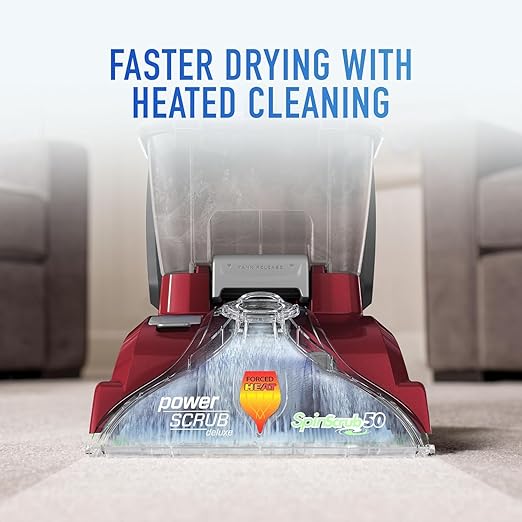Hoover PowerScrub Deluxe Carpet Cleaner Machine, Upright Shampooer, FH50150NC + Hoover Oxy Deep Cleaning Carpet Shampoo, 116 oz Formula, AH31936