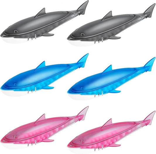 Leemone 6 Pack Humidifier Cleaner Shark, Demineralization Float Shark Compatible with All Humidifier and Fish Tank