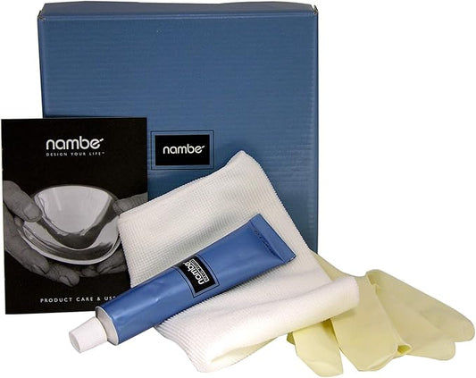 nambe Polish Kit | 2 Oz Tube, Cloth, and Gloves | Polish Kit for Nambe Metal Serving Bowls and Platters | For Brass, Bronze, Silver, Copper, Stainless Steel, and Gold