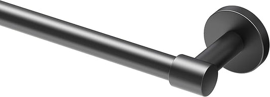 Gatco 4660MX Reveal 24" Towel Bar, Matte Black | Wall Mounted Towel Holder for Bathroom, Total Length 26.13"