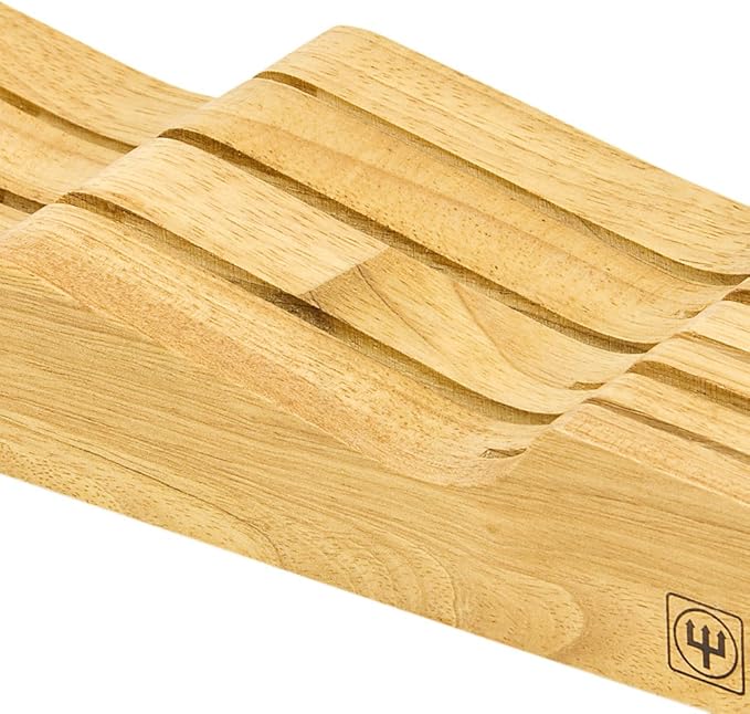 WÜSTHOF 7-Slot In Drawer Knife Storage, Natural Wood