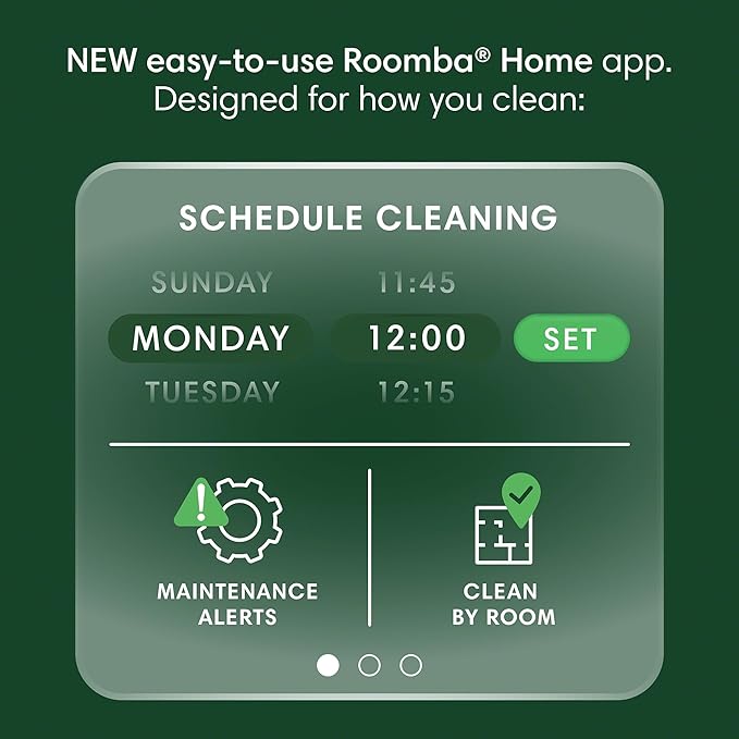iRobot Roomba 104 2in1 Vacuum & Mop Robot - Self-Empties for 75 Days, Intense Power-Lifting Suction, Vacuums All Floors, Ideal for Pet Hair, LiDAR Smart Navigation Mapping, Mops Hard Floors