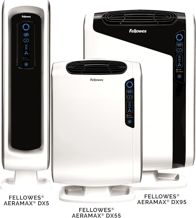 Fellowes AeraMax 290/300/DX95 Purifiers True HEPA Air Filter, 16.3" x 12.6" x 1.2", White, 9287201 (Pack of 4)