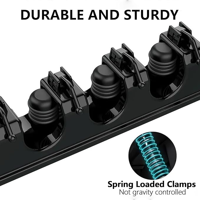 Broom Holder Wall Mount,Broom and Mop Organizer Wall Hanging,Broom Holder with Hooks and Slots for Home,Garage,Garden,Laundry,Kitchen