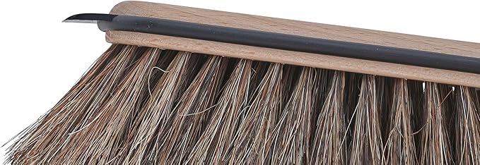 Superio Handheld Comfort Grip Plastic Dustpan and Wooden Brush Set - Hand Broom with Swiss Natural Horsehair Bristles Compact Design, 2-Pack