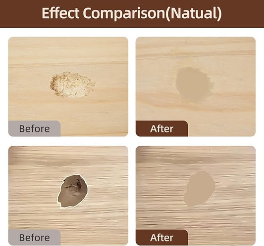 Wood Filler,Wood Putty,Wood Filler Paintable,Wood Repair Putty Stainable,9.87 Ounce Natual Wood Filler,Wood Furniture Repair Kit,Quickly Repair Any Broken and defective Wooden Furniture