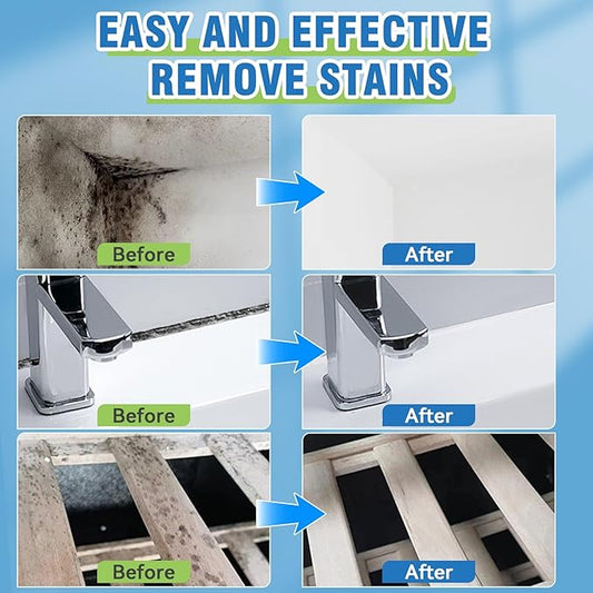 Wall Cleaner Spray, Household Mold Stain Cleaning Spray Deep Clean, All-Purpose Cleaner Spray for Tiles, Walls, Ceiling, Deck, Wood, Brick, Showers, Kitchen, Sink, Grout, Washing Machine Gasket