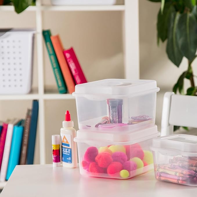 Sterilite 18038612 Small Flip Top Storage Box (24)
