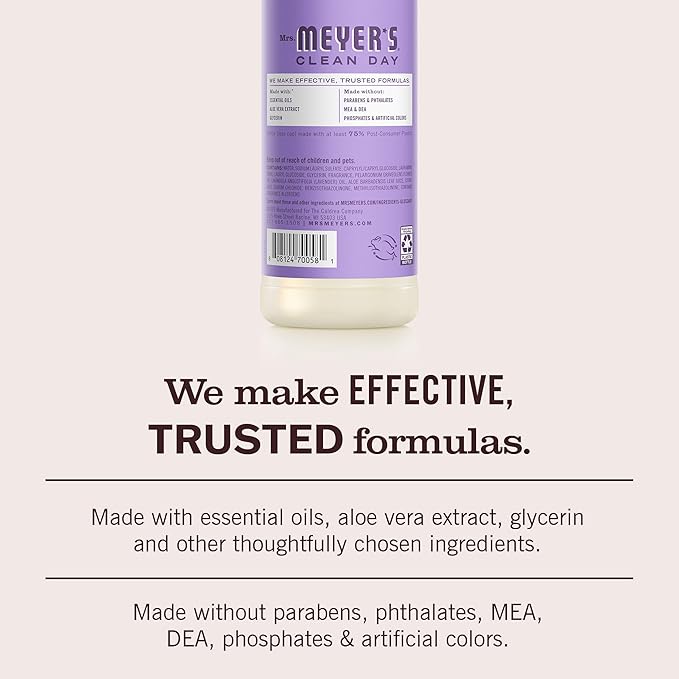 MRS. MEYER'S CLEAN DAY Liquid Dish Soap, Lilac, 16 fl. oz