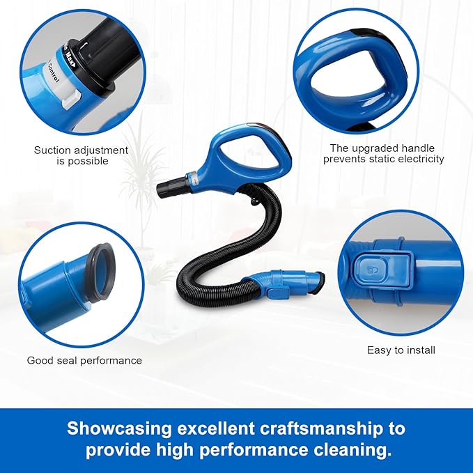 ZU560 replacement hose handle for Shark Navigator Rotator Lift-Away Upright Vacuum Models ZU560 Blue, ZU561, ZU562, UV730, UV725 Gray, UV650, CU530