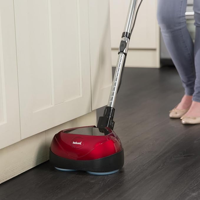 Ewbank EP170 Complete Cleaner, Washer, Scrubber, Scourer, and Polisher, Interchangeable Brushes and Pads Multi-Use Floor Machine, 2200 rpm, Lightweight, Red, 8 Pound
