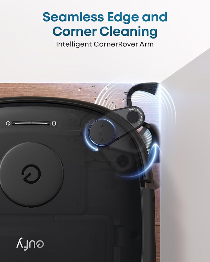 eufy Robot Vacuum E25, HydroJet System with Roller Mop, 20,000 Pa Turbo Suction, All-in-One Robot Vacuum and Mop Combo, Edge-to-Corner Cleaning, Zero-Tangle Design, AI Obstacle Avoidance (Upgraded)