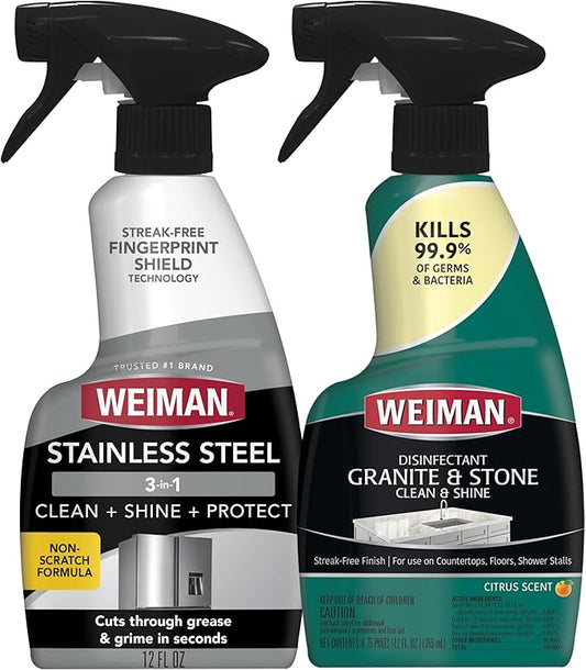 Weiman Stainless Steel & Granite Cleaner - 12 Ounce