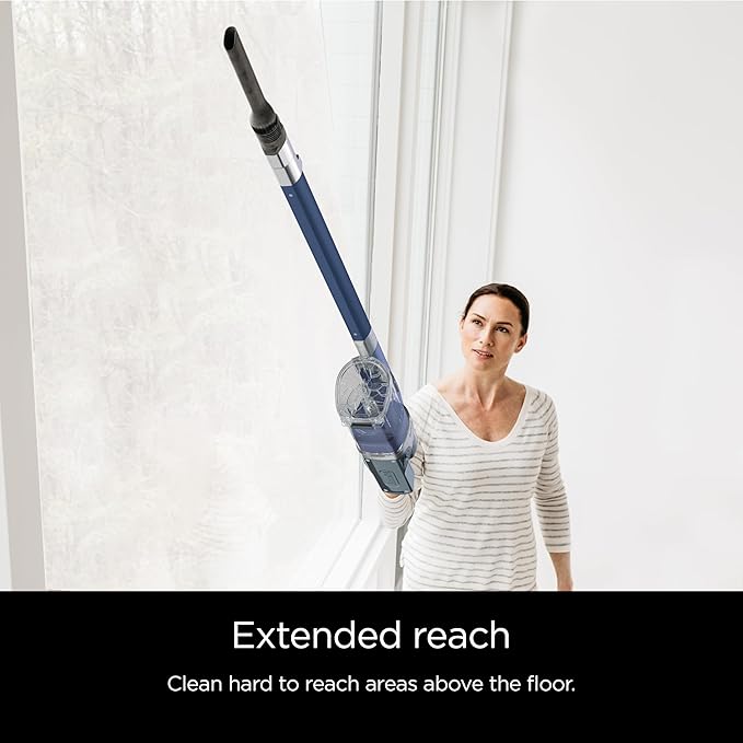 Shark Cordless Pet Plus Vacuum with HEPA Filter, Powerful Suction, Lightweight, 40min Runtime, Anti-Allergen Complete Seal, PowerFins, Self-Cleaning Brushroll, for Carpets & Hardfloors, Blue, IZ361H