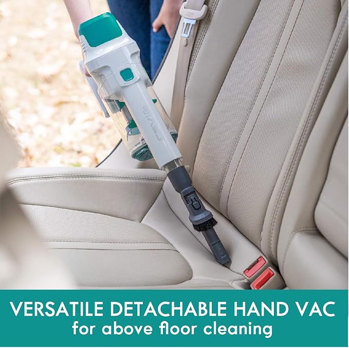 Kenmore DS4020 Cordless Stick Vacuum Lightweight Cleaner 2-Speed Power Suction LED Headlight 2-in-1 Handheld for Hardwood Floor, Carpet & Dog Hair, Green