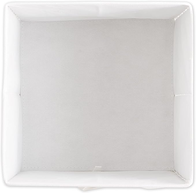 DII Non Woven Polyester Storage Bin, 11x11x5.5-inch, Starburst Gray, 2 Piece