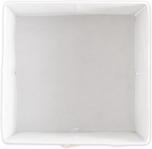 DII Non Woven Polyester Storage Bin, 11x11x5.5-inch, Starburst Gray, 2 Piece