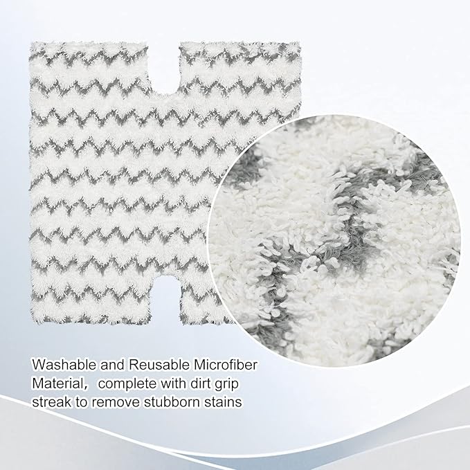 Steam Mop Pads Replacement for Shark Lift-Away Pro & Genius Pocket Steam Mop Series S3973 S3973D S3973WM S5001 S5003D S5002Q S5003A S6001W S6001WM S6002 S6002C S6003 Washable Reusable Mop Pads, 3 Pack